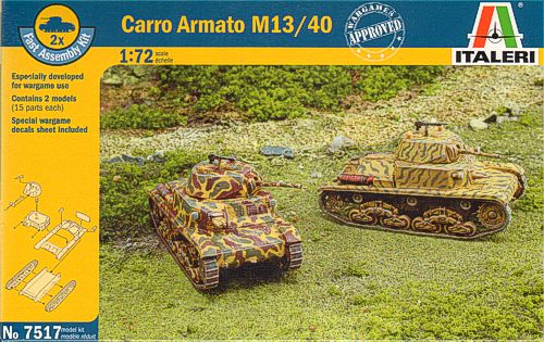 Italeri 7517 1:72 Carro Armato M13/40