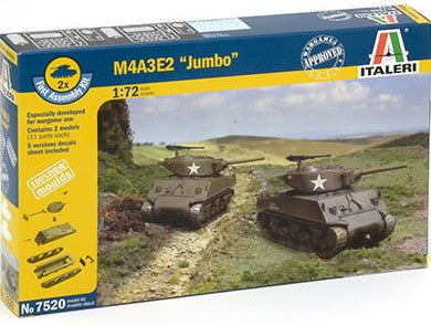 Italeri 7520 1:72 M4A3E2 'Jumbo' Sherman (Fast Assembly)