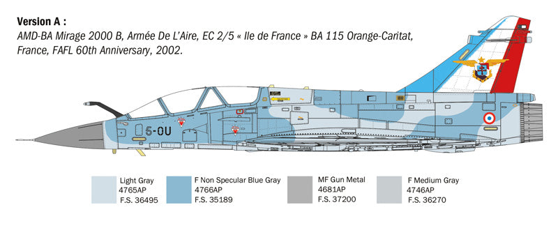 Italeri 90023 1:72 Dassault_Mirage 2000B/D