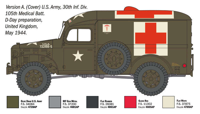 Italeri 90226 1:35 Dodge WC54 Ambulance