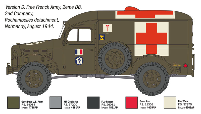 Italeri 90226 1:35 Dodge WC54 Ambulance