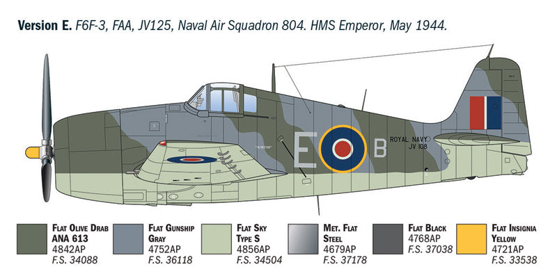 Italeri 91213 1:72 Grumman F6F-3/F6F-5 Hellcat