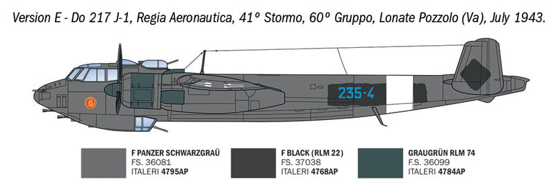 Italeri 91266 1:72 Dornier Do-217 J1/J2 Nachtjäger