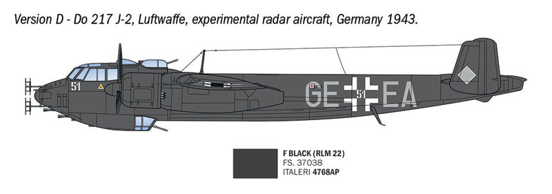 Italeri 91266 1:72 Dornier Do-217 J1/J2 Nachtjäger