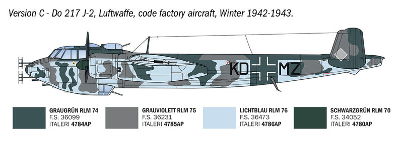 Italeri 91266 1:72 Dornier Do-217 J1/J2 Nachtjäger