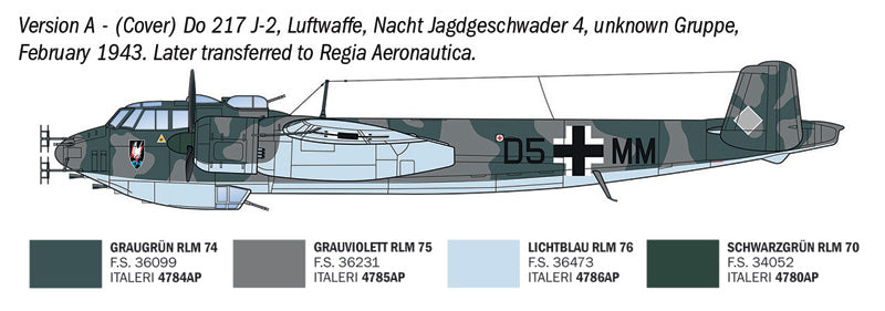 Italeri 91266 1:72 Dornier Do-217 J1/J2 Nachtjäger