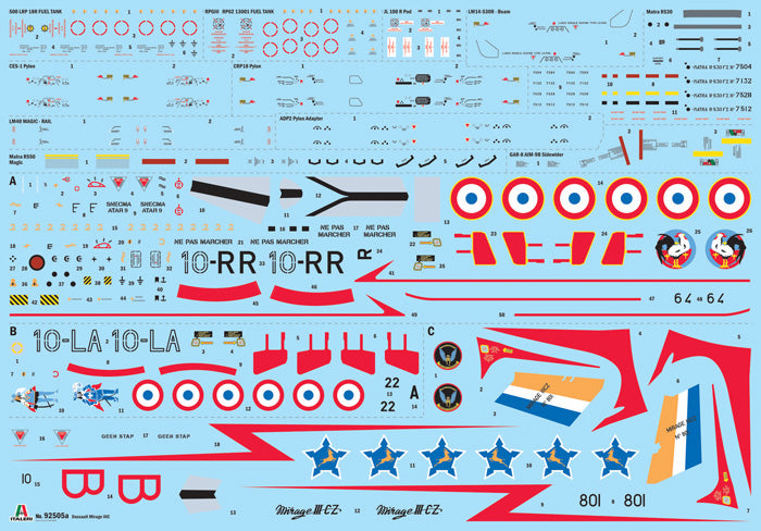 Italeri 92505 1:32 Dassault Mirage IIIC