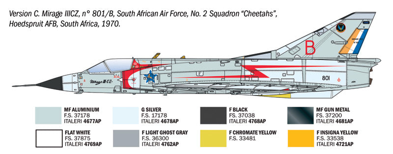 Italeri 92505 1:32 Dassault Mirage IIIC