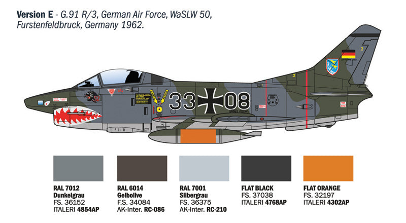 Italeri 92645 1:48 FIAT G.91R