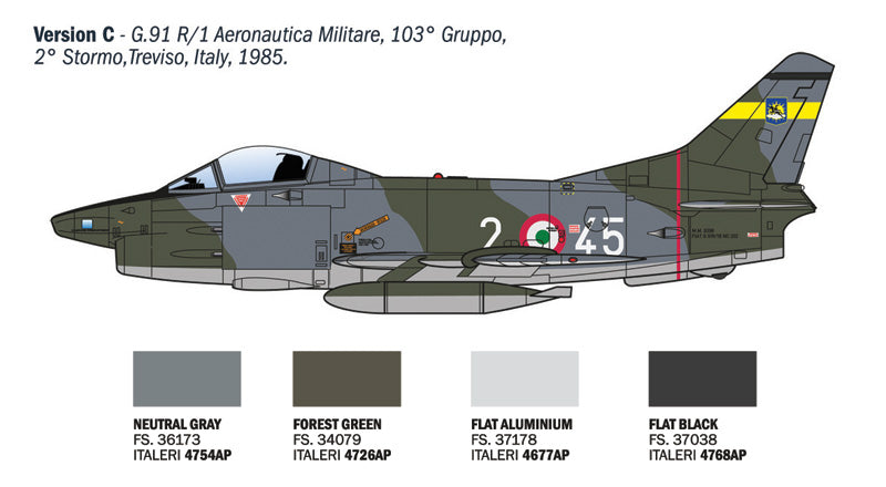 Italeri 92645 1:48 FIAT G.91R