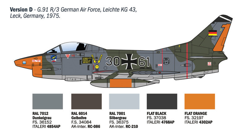 Italeri 92645 1:48 FIAT G.91R