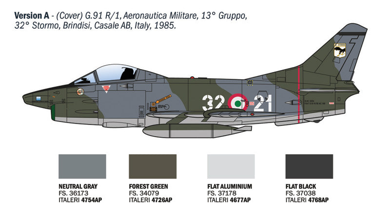 Italeri 92645 1:48 FIAT G.91R