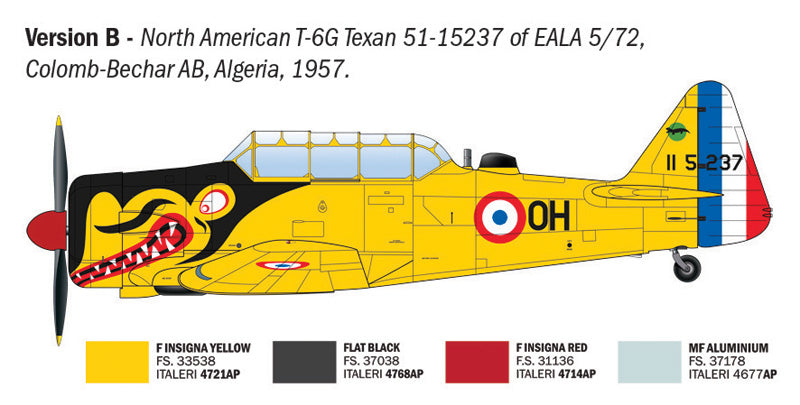 Italeri 92652 1:48 North-American T-6G Texan