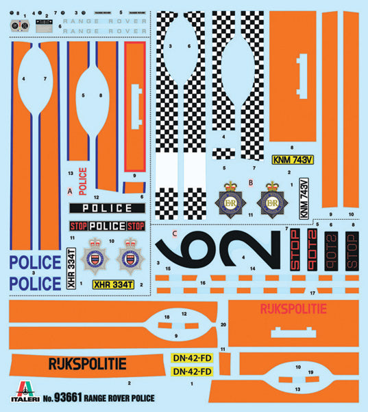 Italeri 93661 1:24 Range Rover Police