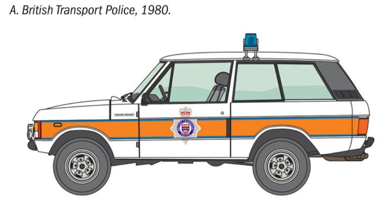 Italeri 93661 1:24 Range Rover Police