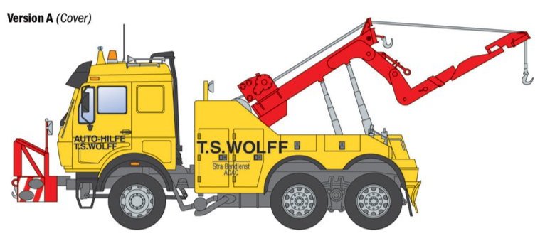 Italeri 93808 1:24 Mercedes-Benz Wrecker Truck