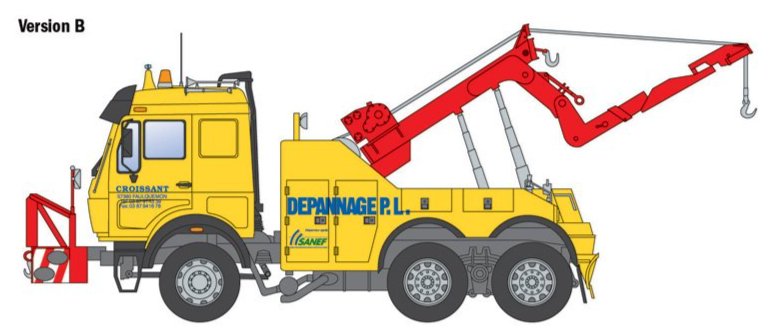 Italeri 93808 1:24 Mercedes-Benz Wrecker Truck