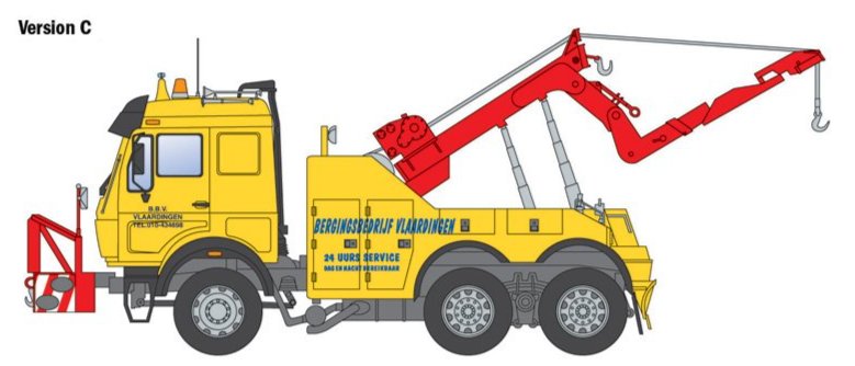 Italeri 93808 1:24 Mercedes-Benz Wrecker Truck