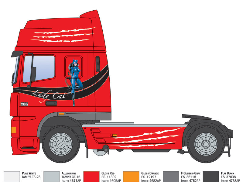 Italeri 93834 1:24 DAF XF 95 SUPER SPACE CAB