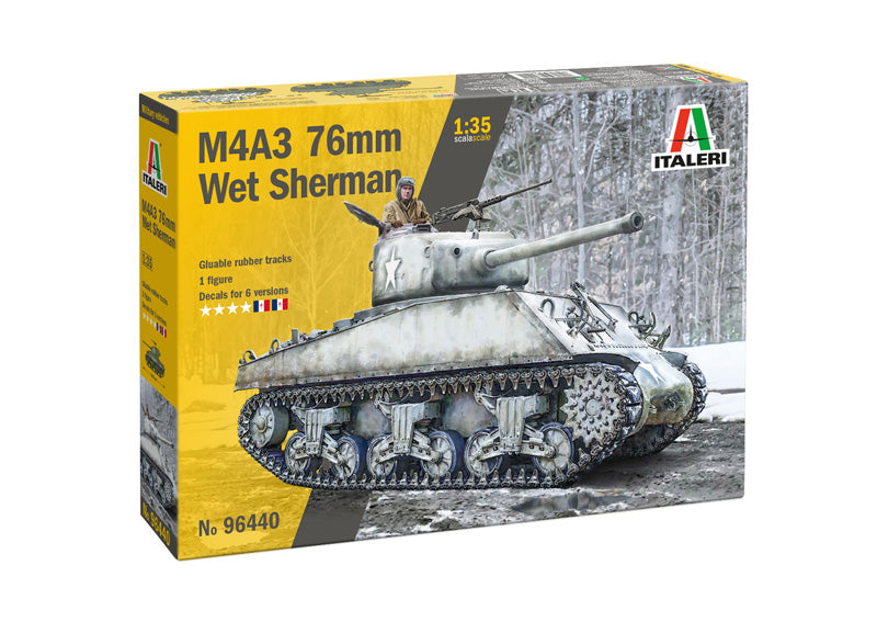 Italeri 96440 1:35 Sherman M4A3 (76) Wet Sherman