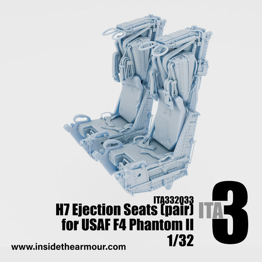 Inside the Armour ITA332033 1:32 H7 Seats for USAF McDonnell Phantoms paired seats (2 seats per set)
