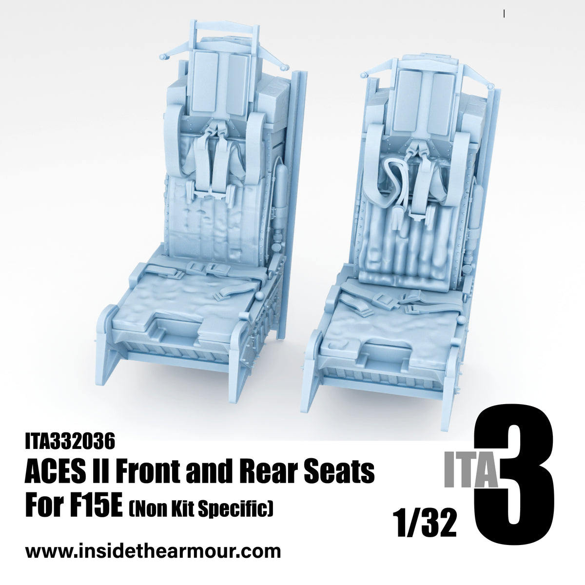 Inside the Armour ITA332036 1:32 ACES II seats (2 seats)