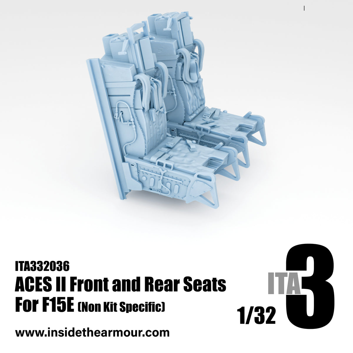 Inside the Armour ITA332036 1:32 ACES II seats (2 seats)