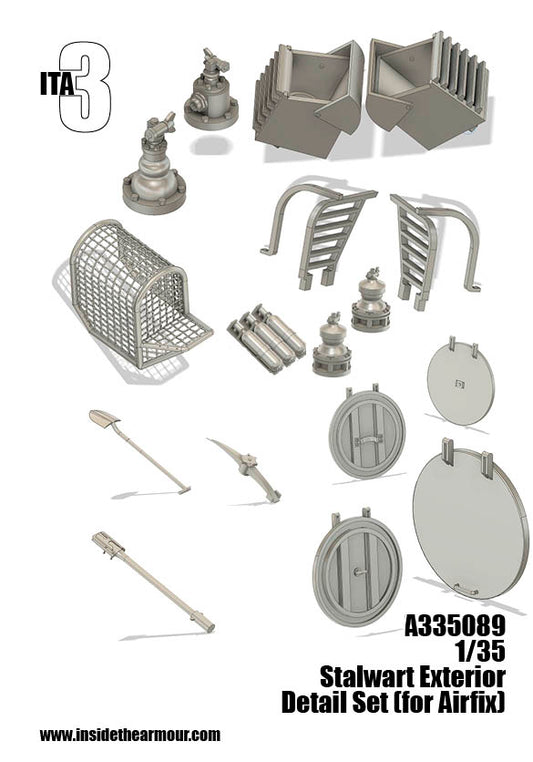 Inside the Armour A335089 1:35 Alvis FV622 STALWART EXTERIOR detail set