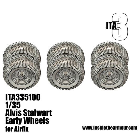 Inside the Armour ITA335100 1:35 Alvis FV622 STALWART early wheels, 1
