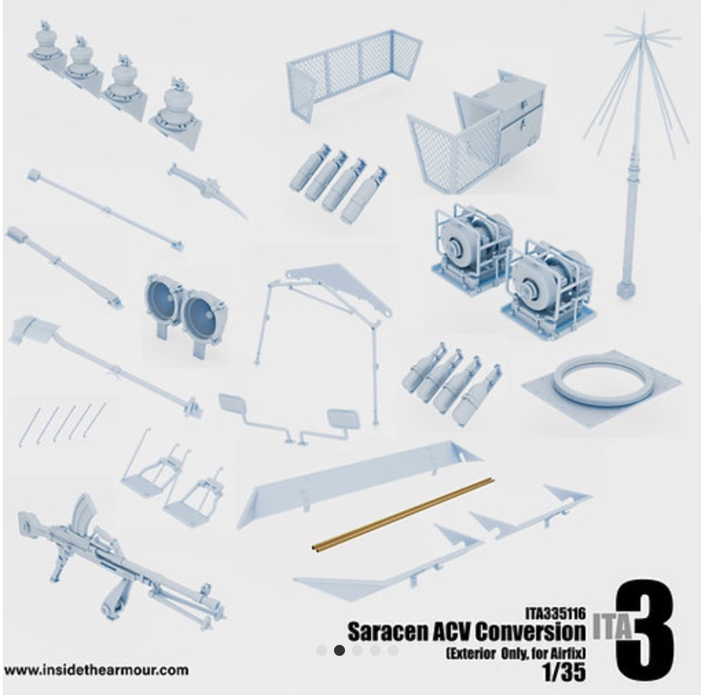 Inside the Armour ITA335116 1:35 Saracen ACV Conversion