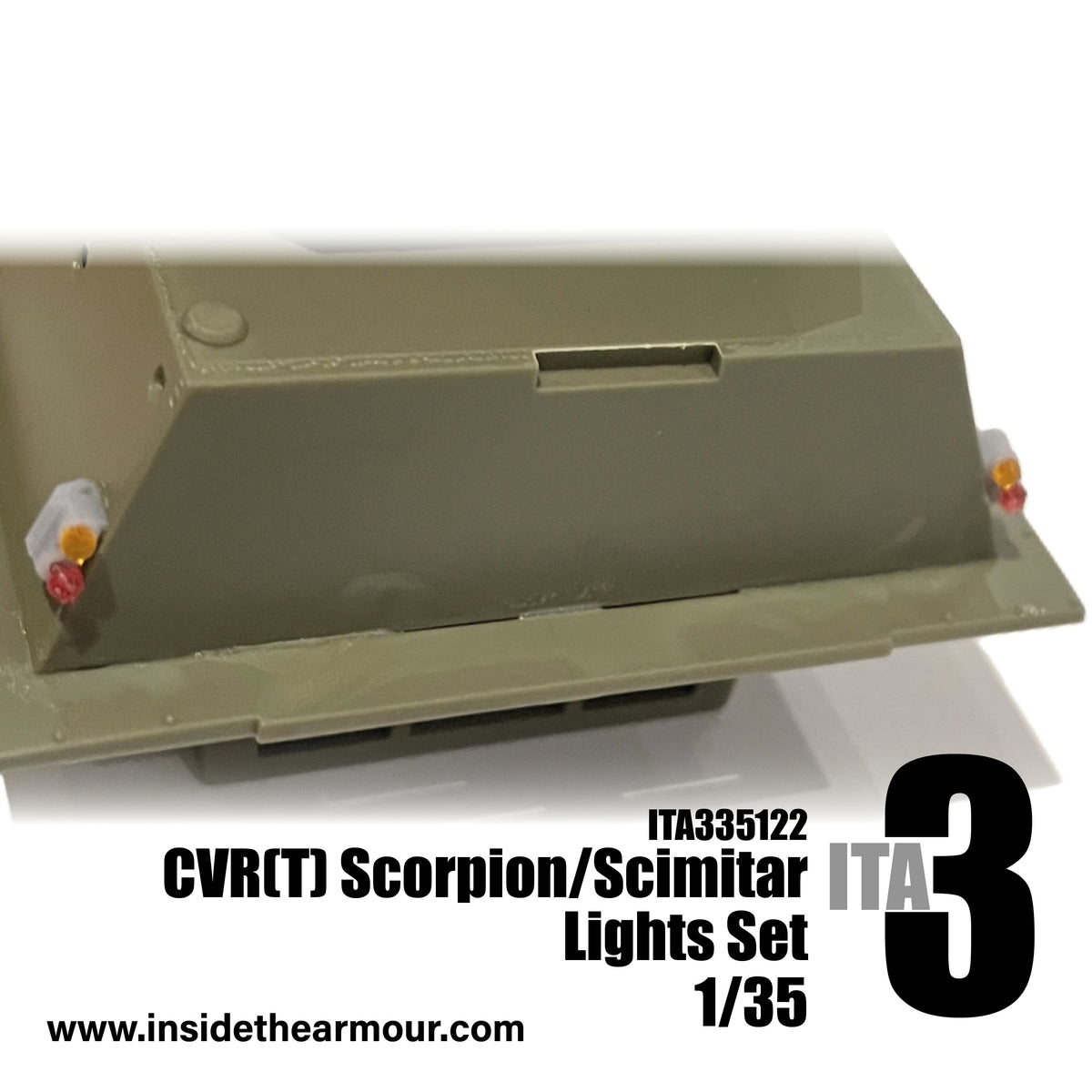 Inside the Armour ITA335122 1:35 CVR(T) Lights set for Scorpion and Scimitar