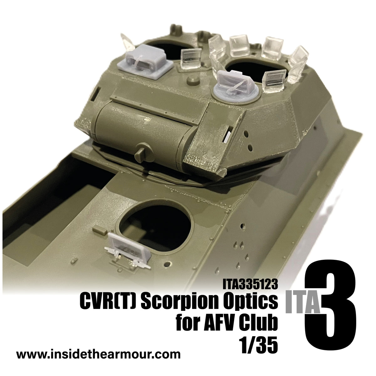 Inside the Armour ITA335123 1:35 CVR(T) Scorpion Optics Set