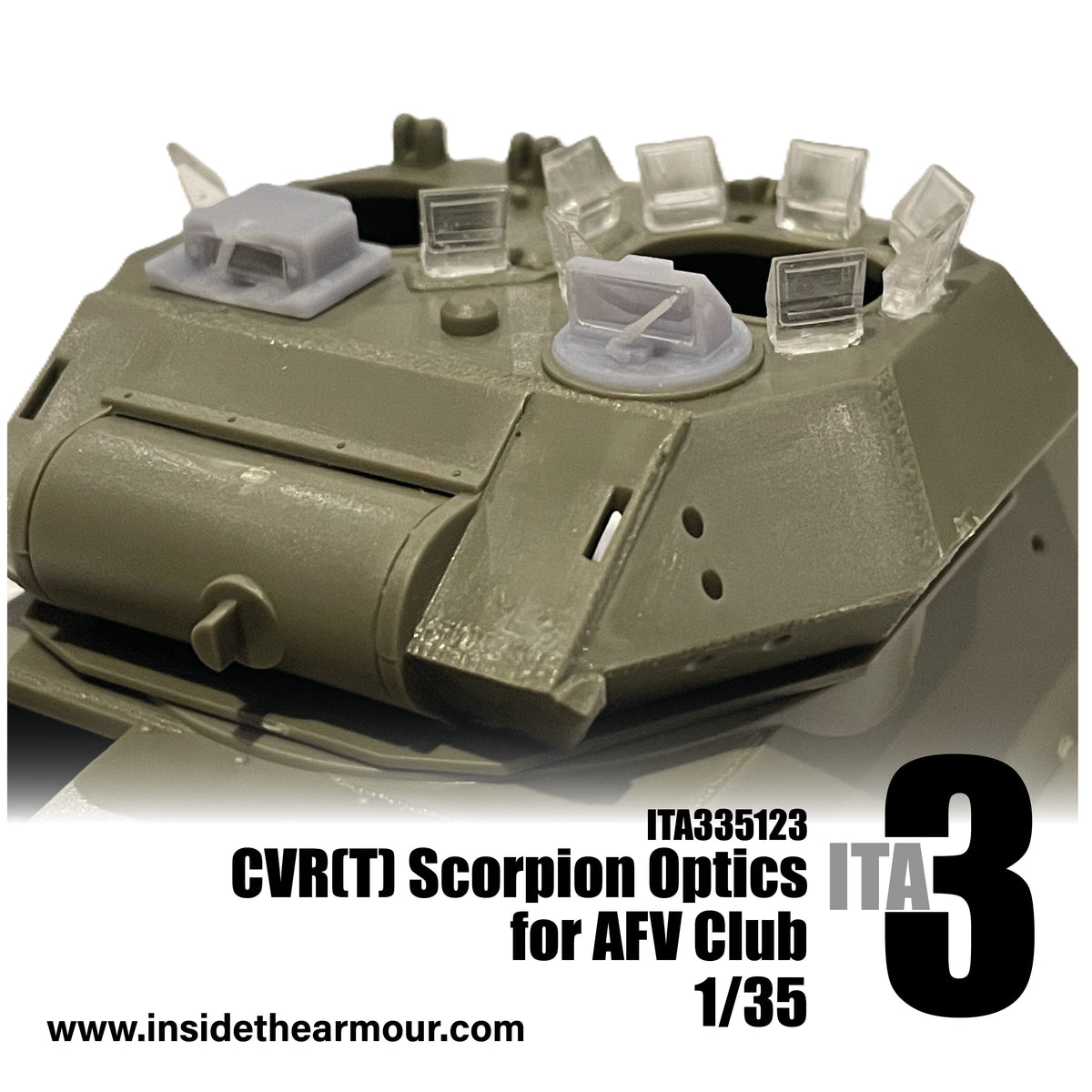 Inside the Armour ITA335123 1:35 CVR(T) Scorpion Optics Set