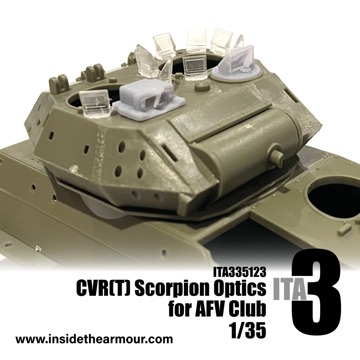 Inside the Armour ITA335123 1:35 CVR(T) Scorpion Optics Set
