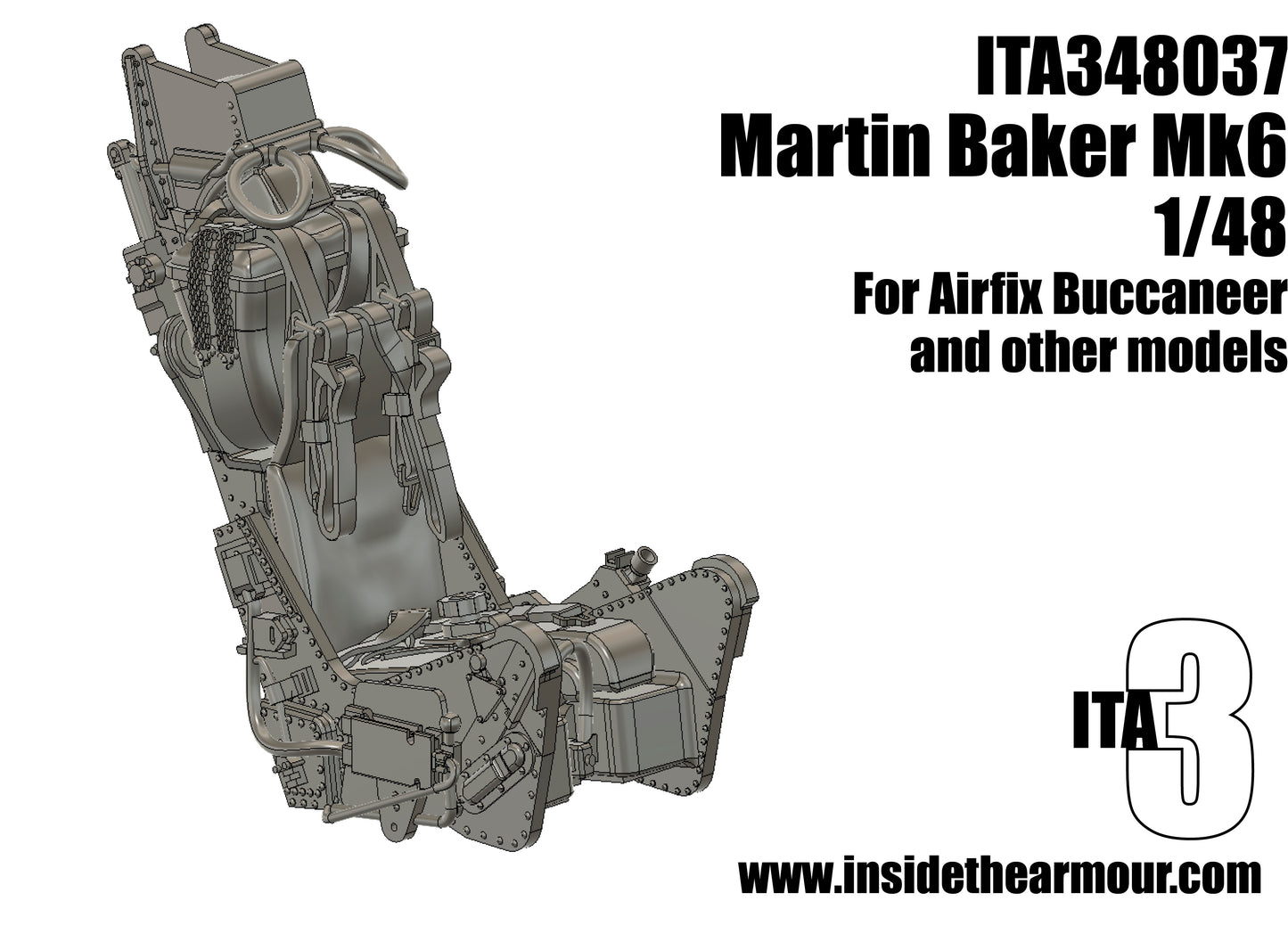 Inside the Armour ITA348037 1:48 Martin Baker Mk6 one seat included