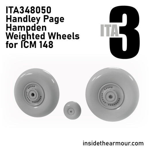 Inside the Armour ITA348050 1:48 Handley-Page Hampden B Mk.I weighted wheels