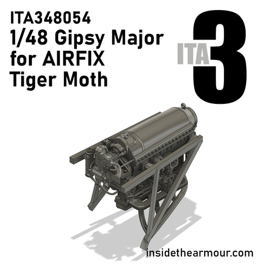 Inside the Armour ITA348054 1:48 Gipsy Major Engine for the Airfix de Havilland Tiger Moth