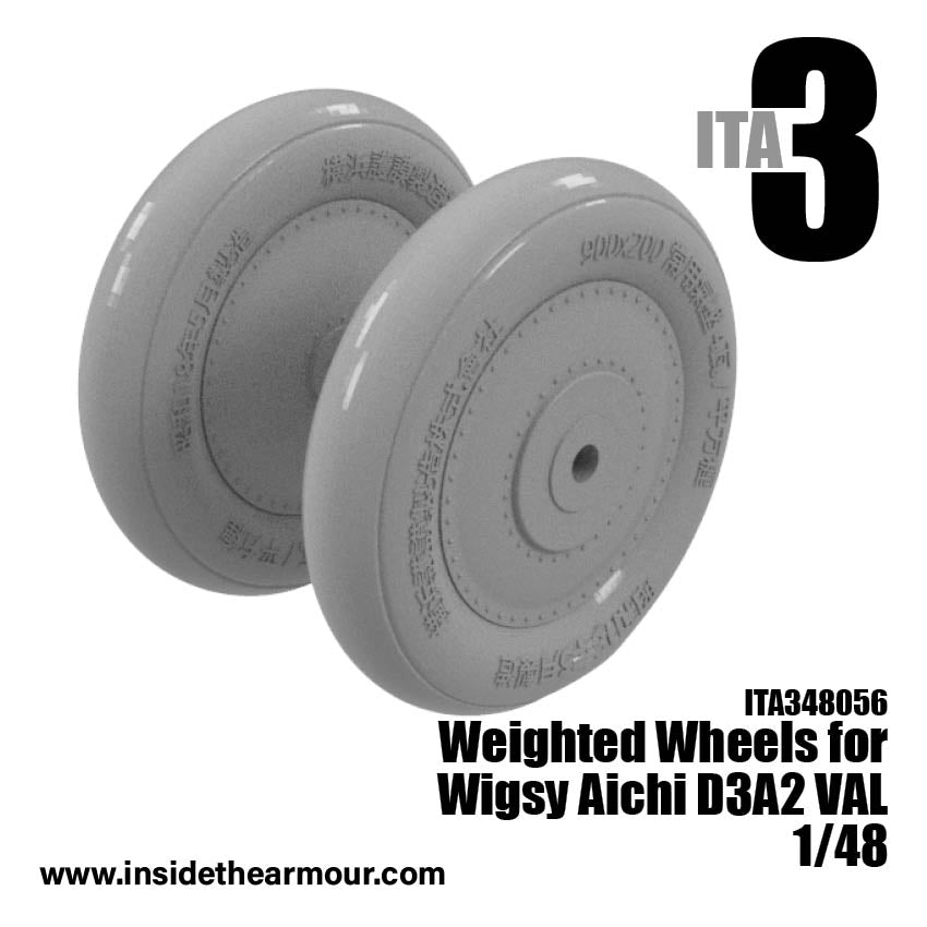Inside the Armour ITA348056 1:48 Weighted Main Wheels for Aichi D3A2 'Val' IJN Type 99