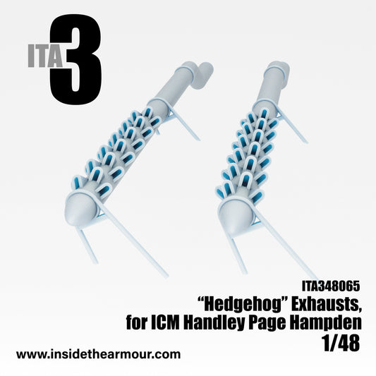 Inside the Armour ITA348065 1:48 'Hedgehog' Exhaust for the ICM Handley-Page Hampden