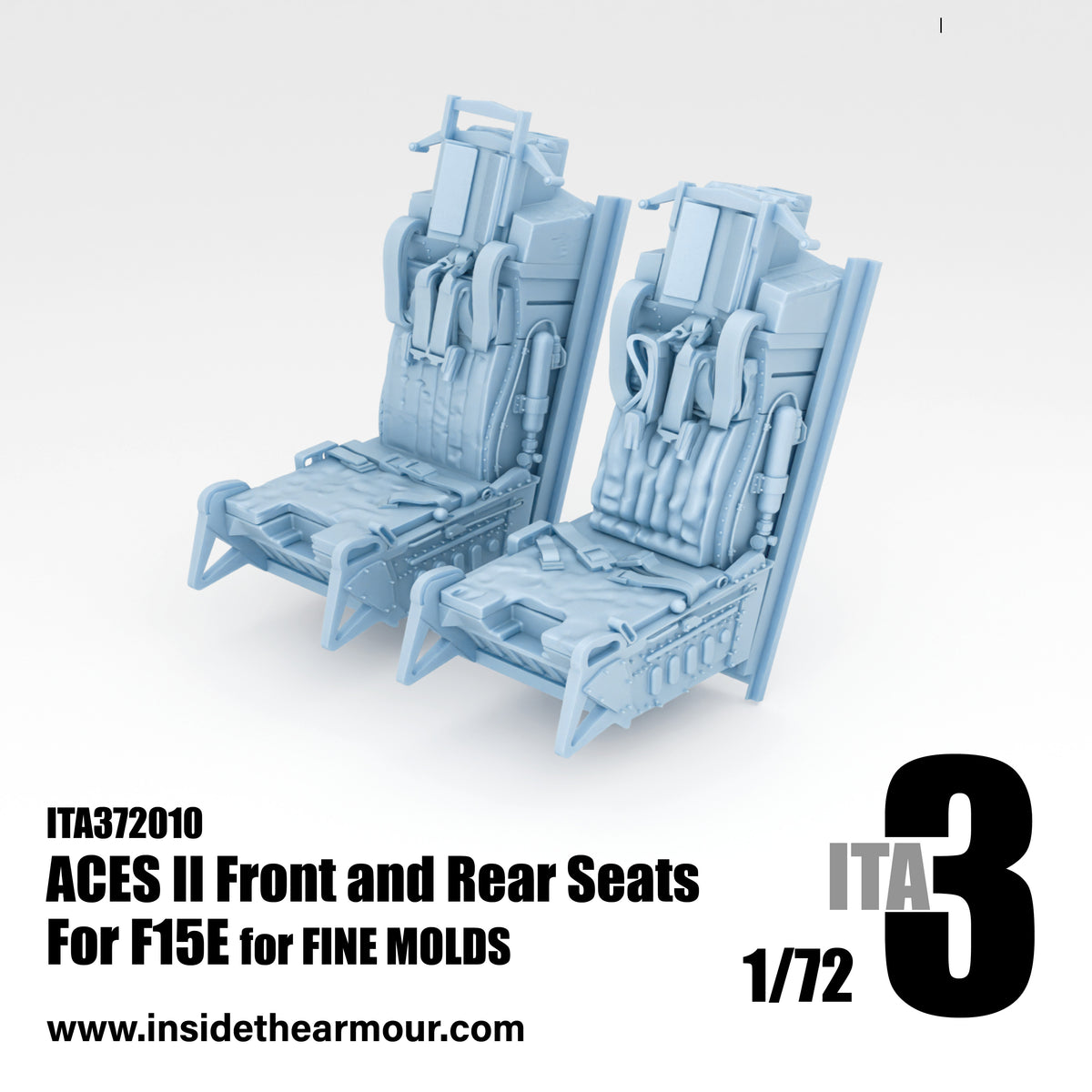 Inside the Armour ITA372010 1:72  ACES II seats (2 seats) for F-15