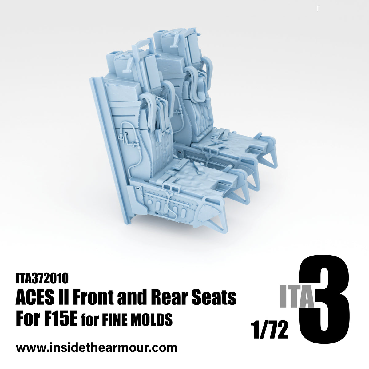 Inside the Armour ITA372010 1:72  ACES II seats (2 seats) for F-15