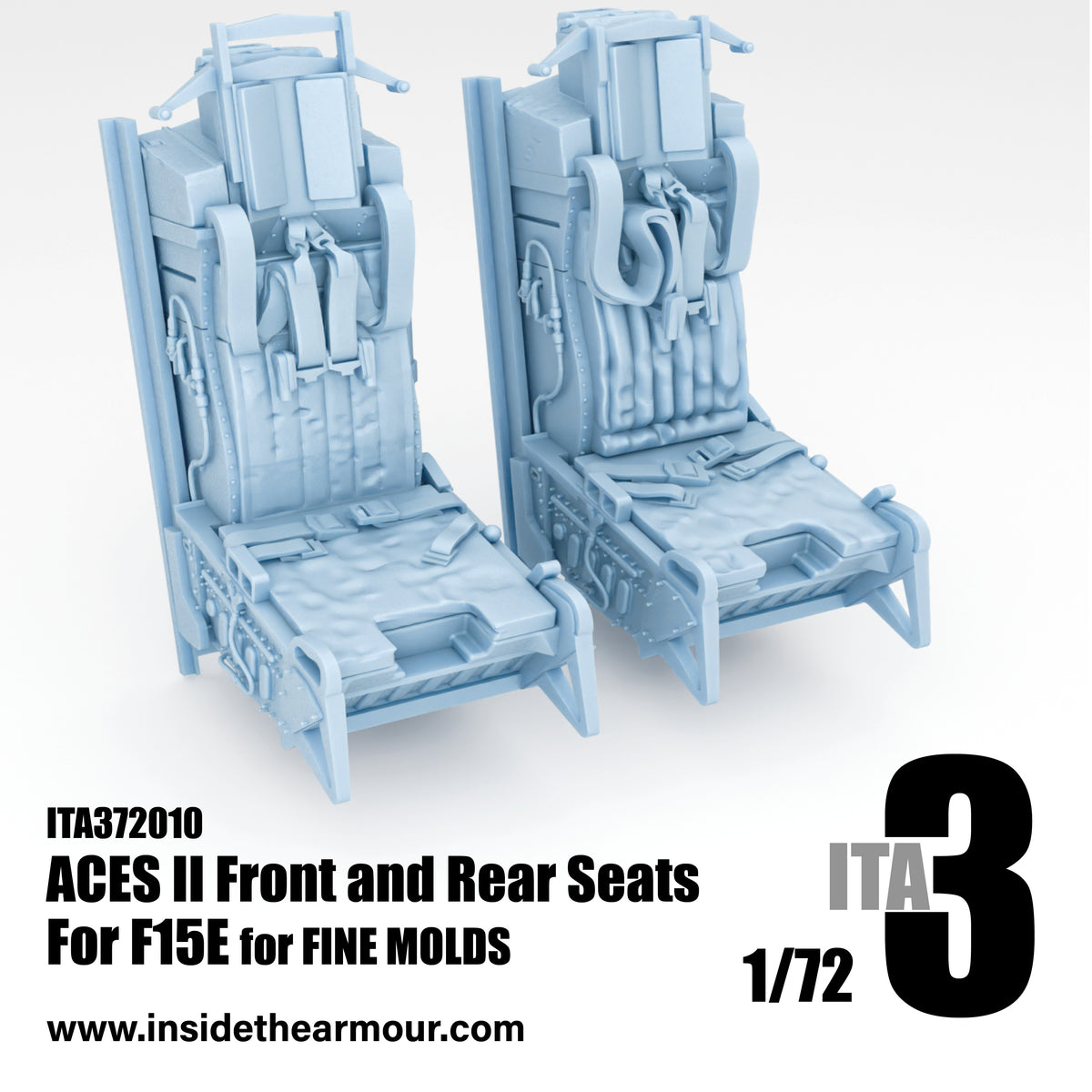 Inside the Armour ITA372010 1:72  ACES II seats (2 seats) for F-15