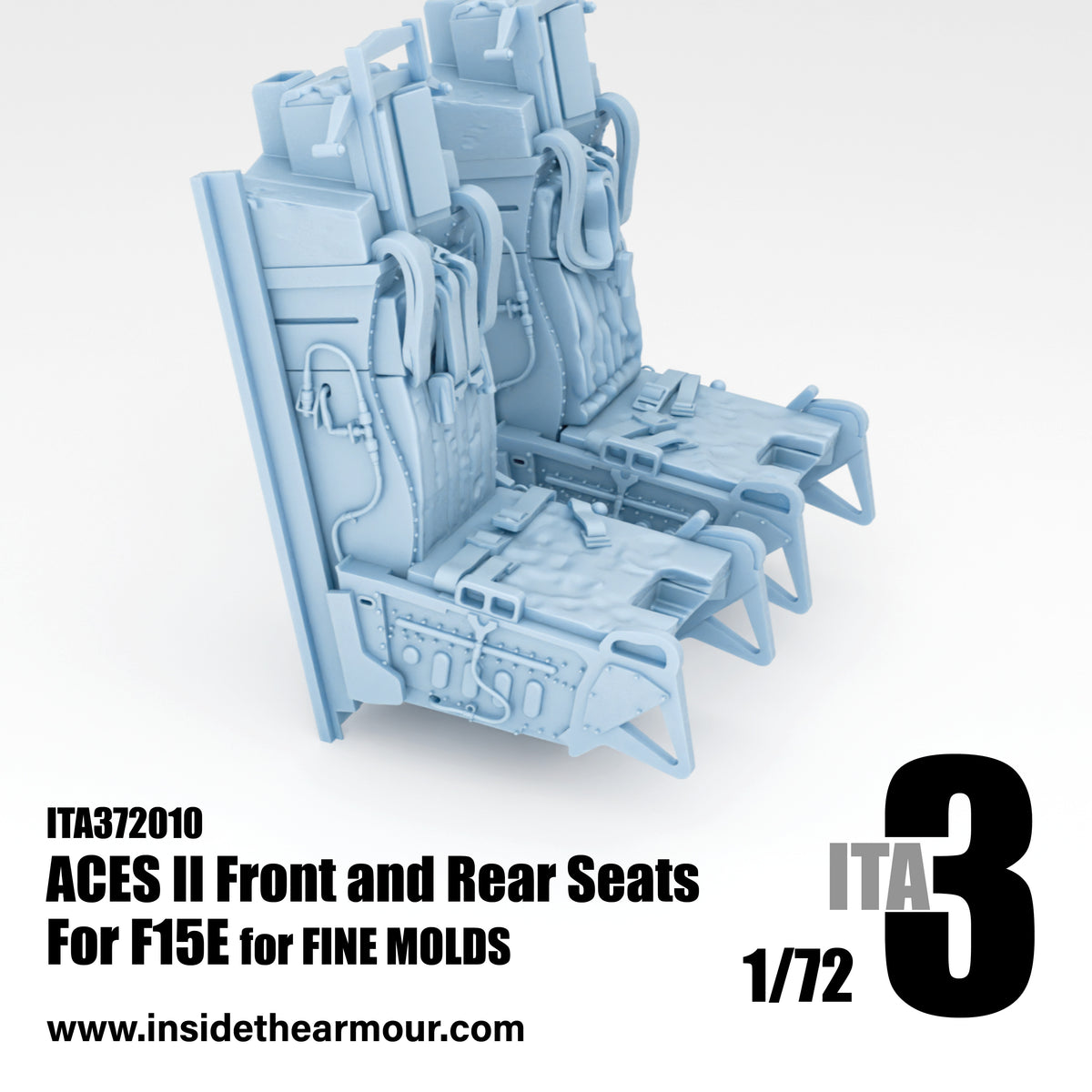 Inside the Armour ITA372010 1:72  ACES II seats (2 seats) for F-15