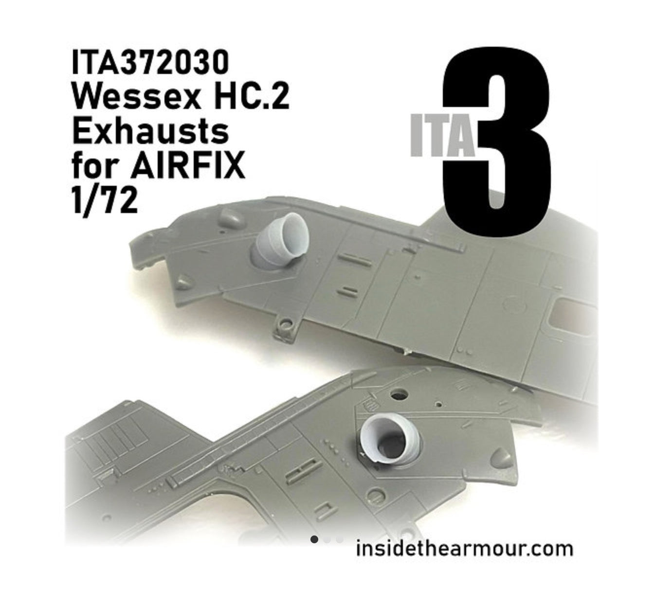 Inside the Armour ITA372030 1:72 Westland Wessex HC.2 exhaust