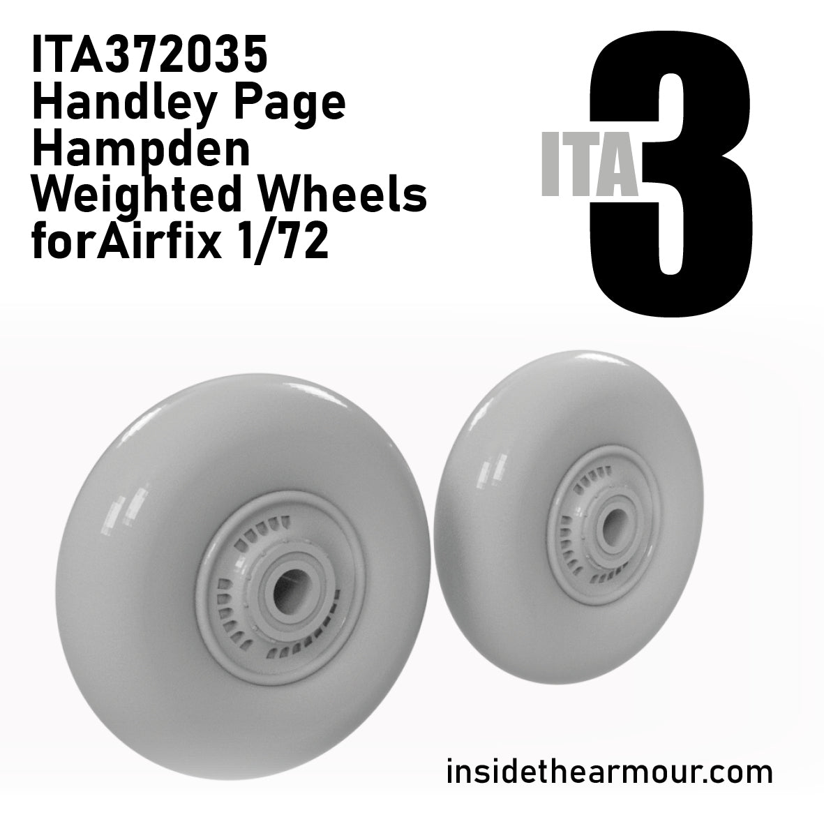 Inside the Armour ITA372035 1:72 wheels for Handley-Page Hampden