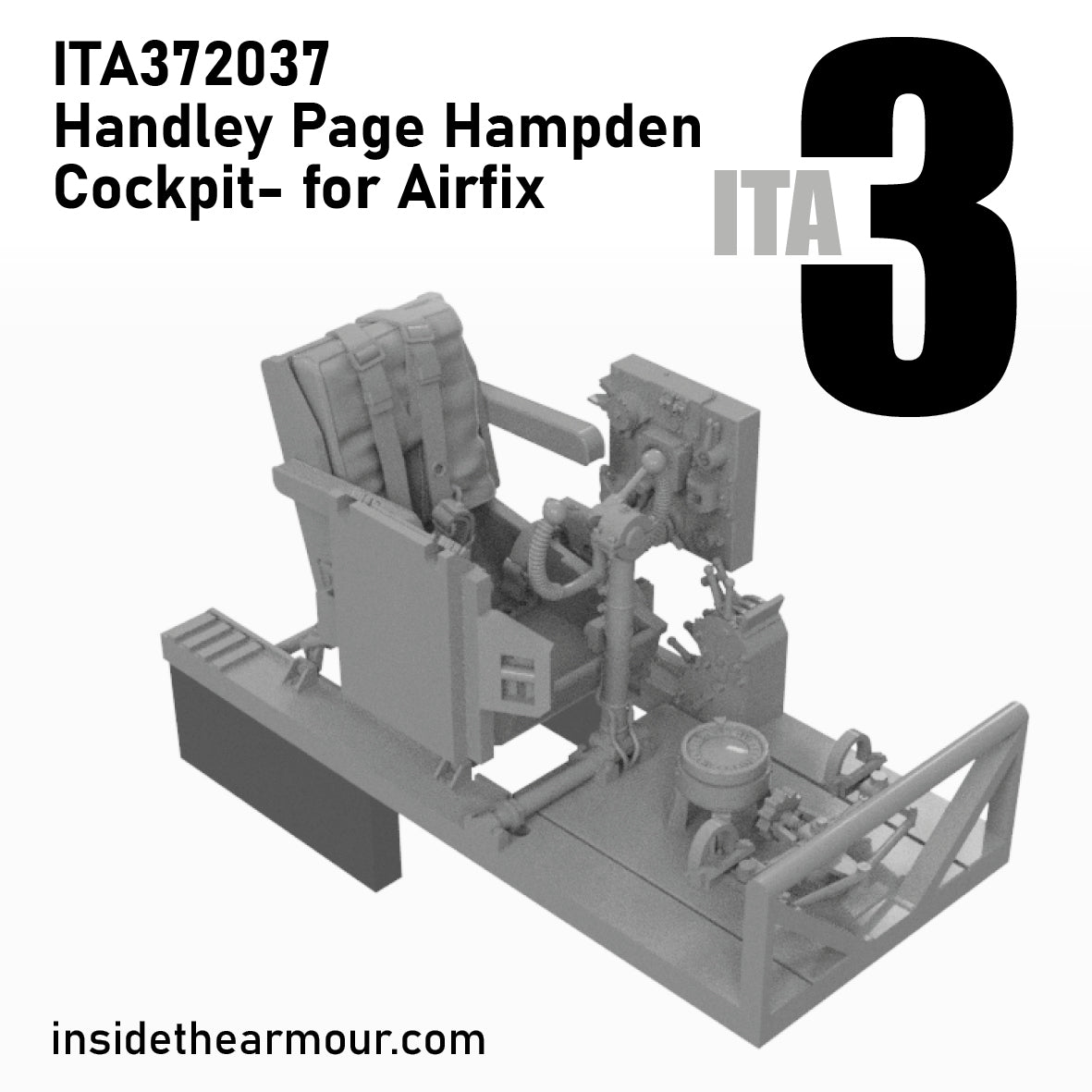 Inside the Armour ITA372037 1:72 cockpit for Handley-Page Hampden