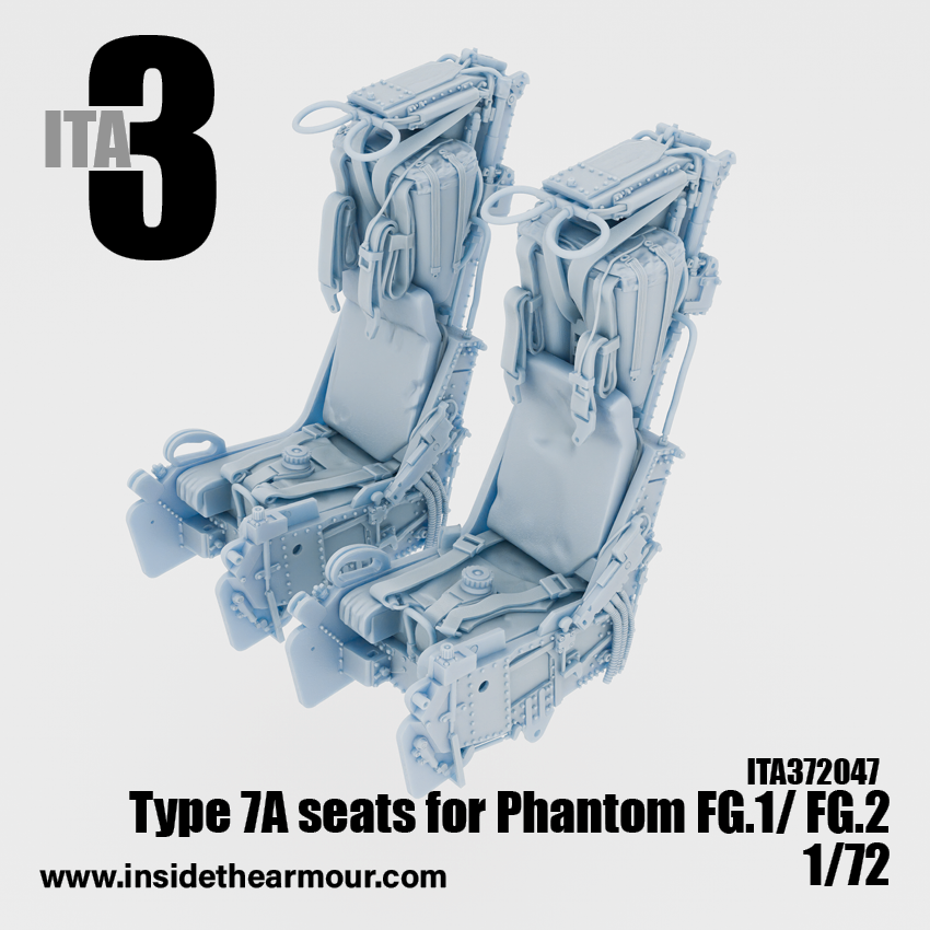 Inside the Armour ITA372047 1:72 Type 7 Seats for FG.1 FG.2 British Phantoms