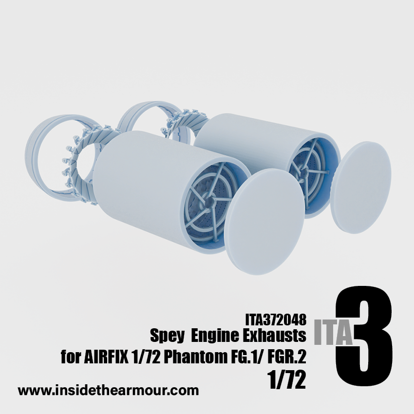 Inside the Armour ITA372048 1:72 Spey Engine Exhausts for Phantom FG.1/FGR.2