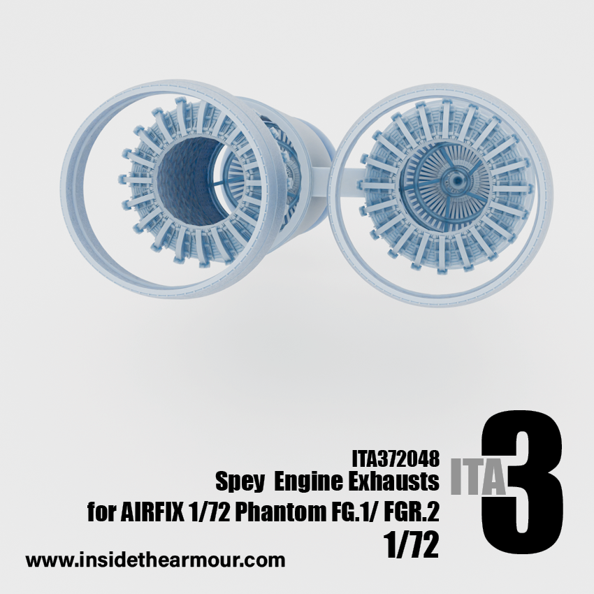 Inside the Armour ITA372048 1:72 Spey Engine Exhausts for Phantom FG.1/FGR.2