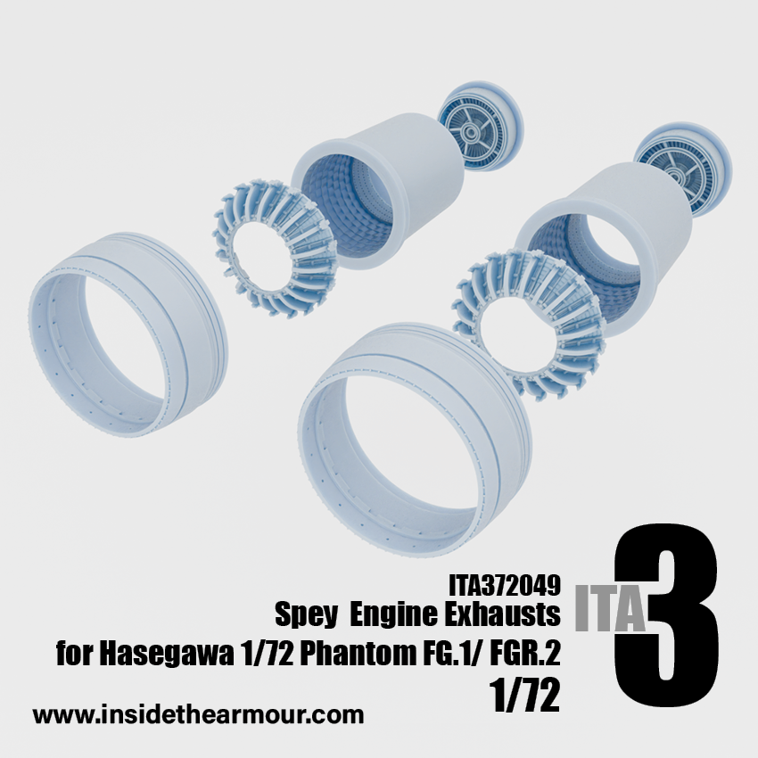 Inside the Armour ITA372049 1:72 Spey Engine Exhausts for Phantom FG.1/FGR.2